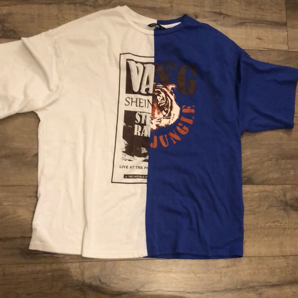 half color t shirt
